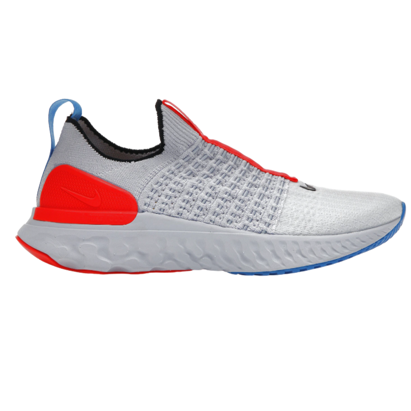 Nike Phantom React Run Flyknit 2 'Grey Bright Crimson'